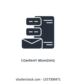 company branding icon. simple element illustration. isolated trendy filled company branding icon on white background. can be used for web, mobile, ui.