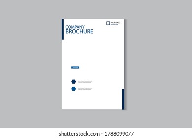 Company brochure Cover Template Design vector for Your Business