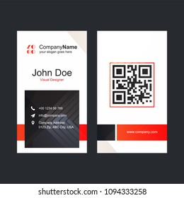 Company Brochure design card with company logo vector