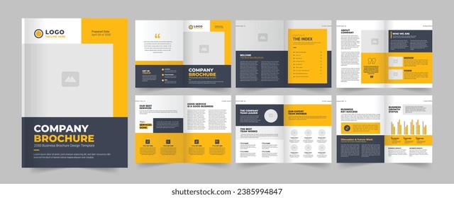 Company brochure  design, brochure template layout design, minimal business brochure design, annual report design,