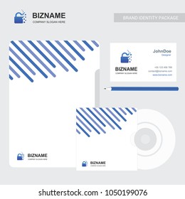 Company brochure with elegent design and also with lock logo