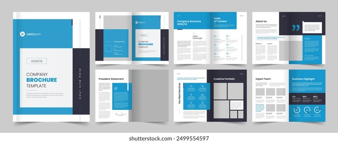 Company Brochure Template, Business Plan, Corporate Brochure