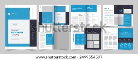 Company Brochure Template, Business Plan, Corporate Brochure