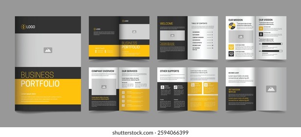 Company brochure template layout design and brochure template design, proposal 