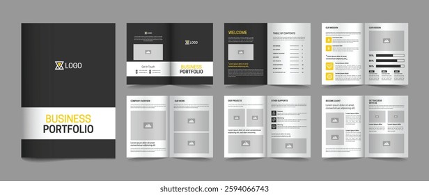 Company brochure template layout design and brochure template design	
