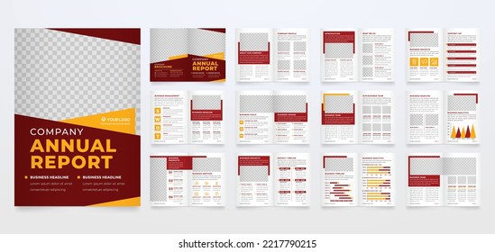 company brochure template with minimalist style