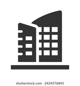 Company building Icon, Vector Graphics