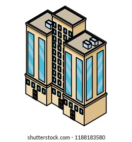 Company building isometric