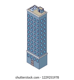 Company building isometric
