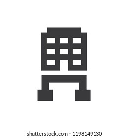 Company building vector icon