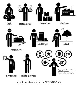 Company Business Assets Pictogram