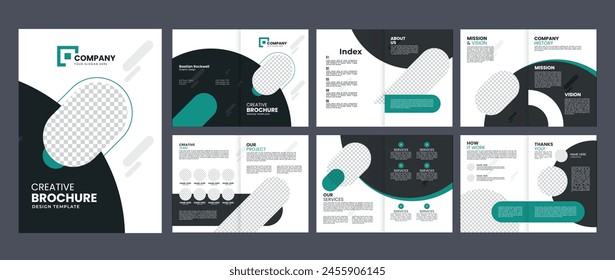 company business brochure magazine design template, profile brochure for creative annual report business proposal brochure template design