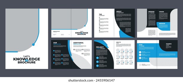 company business brochure magazine design template, profile brochure for creative annual report business proposal brochure template design