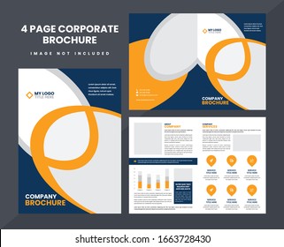 Company Business Brochure Vector Template