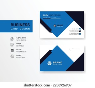  company business card in abstract background visiting card for corporate identity