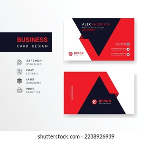  company business card in abstract background visiting card for corporate identity