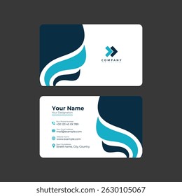 Company business card template design for your employee