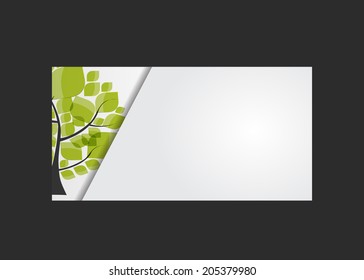 Company Business Card Vector Illustration