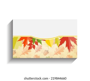 Company Business Card Vector Illustration
