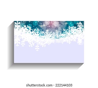 Company Business Card Vector Illustration