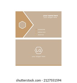 Company Business Card Vector Template