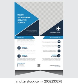 Company business flyer design template