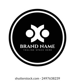 A Company business logo in black circle