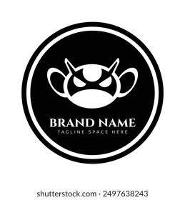 A Company business logo in black circle