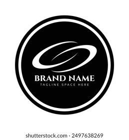 A Company business logo in black circle