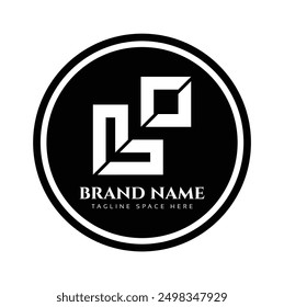 A Company business logo in black circle