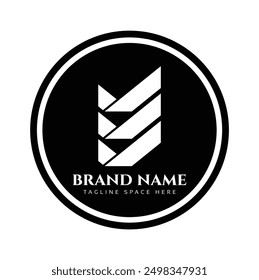 A Company business logo in black circle