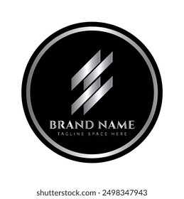 A Company business logo in black circle