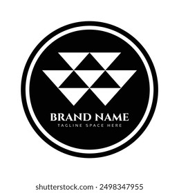 A Company business logo in black circle