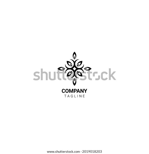 Company Business Logo Leaf Decoration Shape Stock Vector (Royalty Free ...