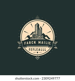 Company business logo template. Packing company logo design.