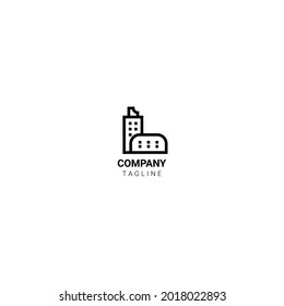 company and business logos with a line minimalist style have the meaning of a management office, suitable for describing offices, management, consultants, executives, agencies.