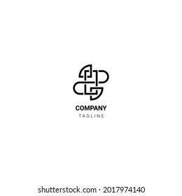 company and business logos with monogram style have a connected meaning suitable to be used to describe companies and businesses in the fields of communication, technology, fashion.