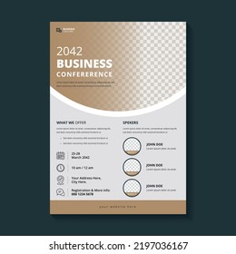 Company Business Meeting Flyer Business Conference Template Design