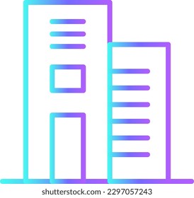 Company Business people icon with blue duotone style. organization, people, human, building, teamwork, partnership, construction. Vector illustration