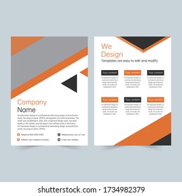 Company business presentation vector flyer