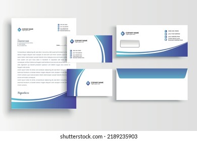 Company Business Stationary Template Vector