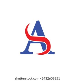 AS  Company And Bussniss Logo Desgin