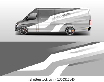 Company car decal designs vector , van ,truck, daily