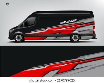 Company Car and Van Wrap design. Modern printable file
