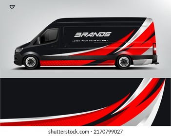 Company Car and Van Wrap design. Modern printable file