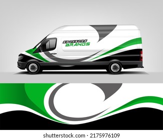 Company Car and Van Wrap design. Modern printable file dekal