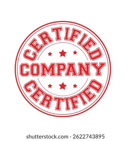 Vetor de tamanho de Carimbo de Certificado Certificado da Empresa