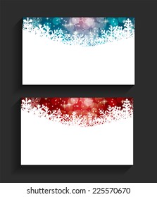 Company Christmas Business Card Vector Illustration EPS10