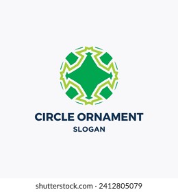 Company circle ornament vector logo