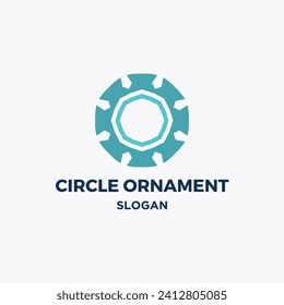 Company circle ornament vector logo